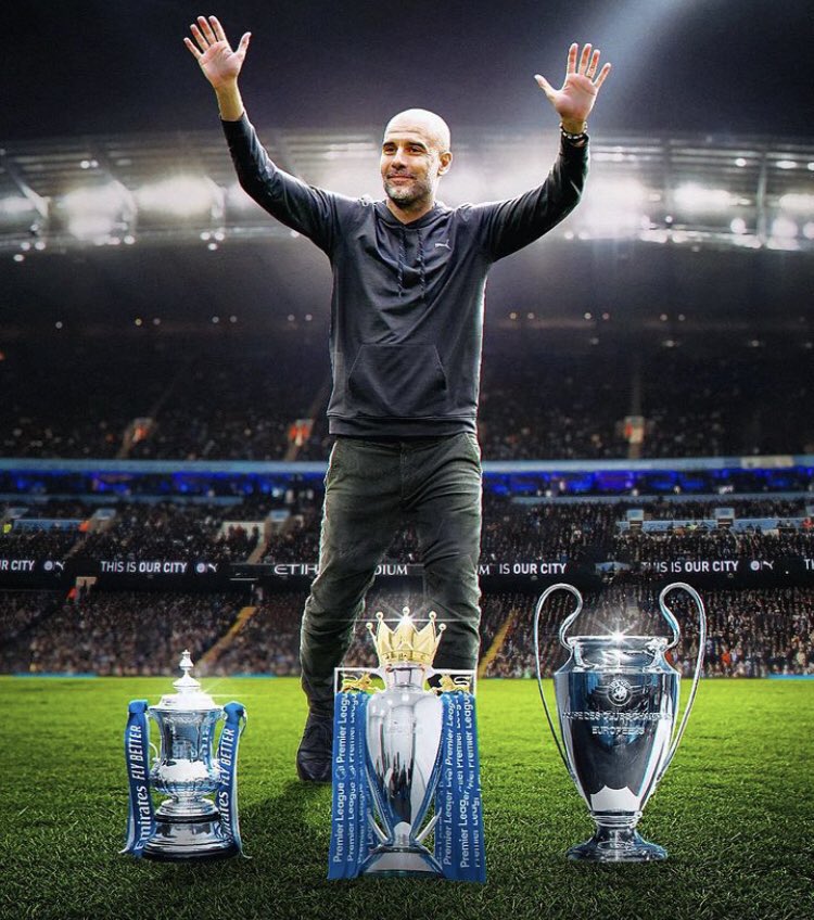 FREEBG_Pluto's tweet photo. 5 titles in 6 seasons of being in charge is MAD. 

Guardiola is not human 🧠 🙏🐐

#RoadToTreble https://t.co/hmxvCwVn8a