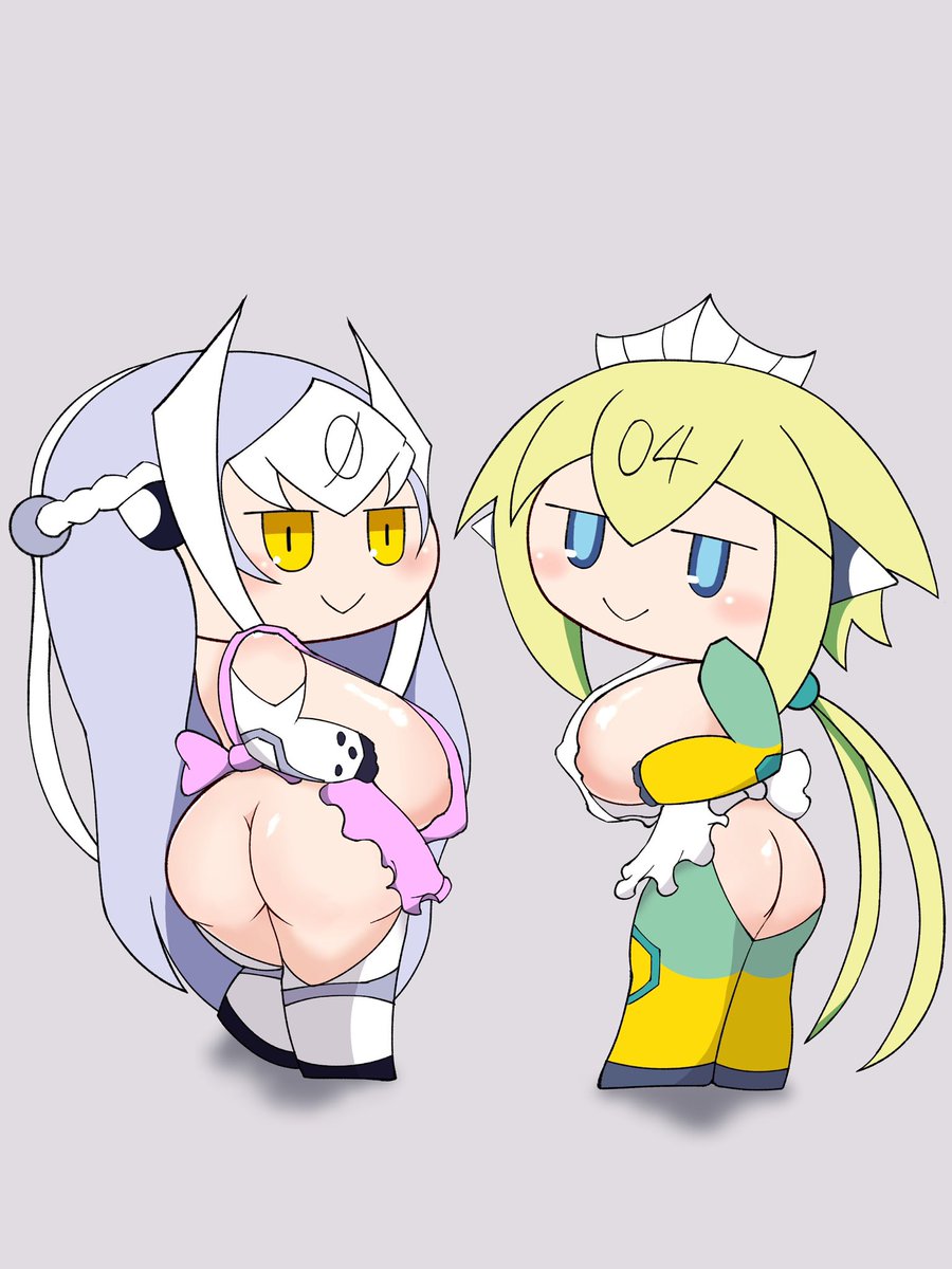 #ボンバーガール 
ロボットシスターズの裸エプロン…ウッ!…デルッ! 