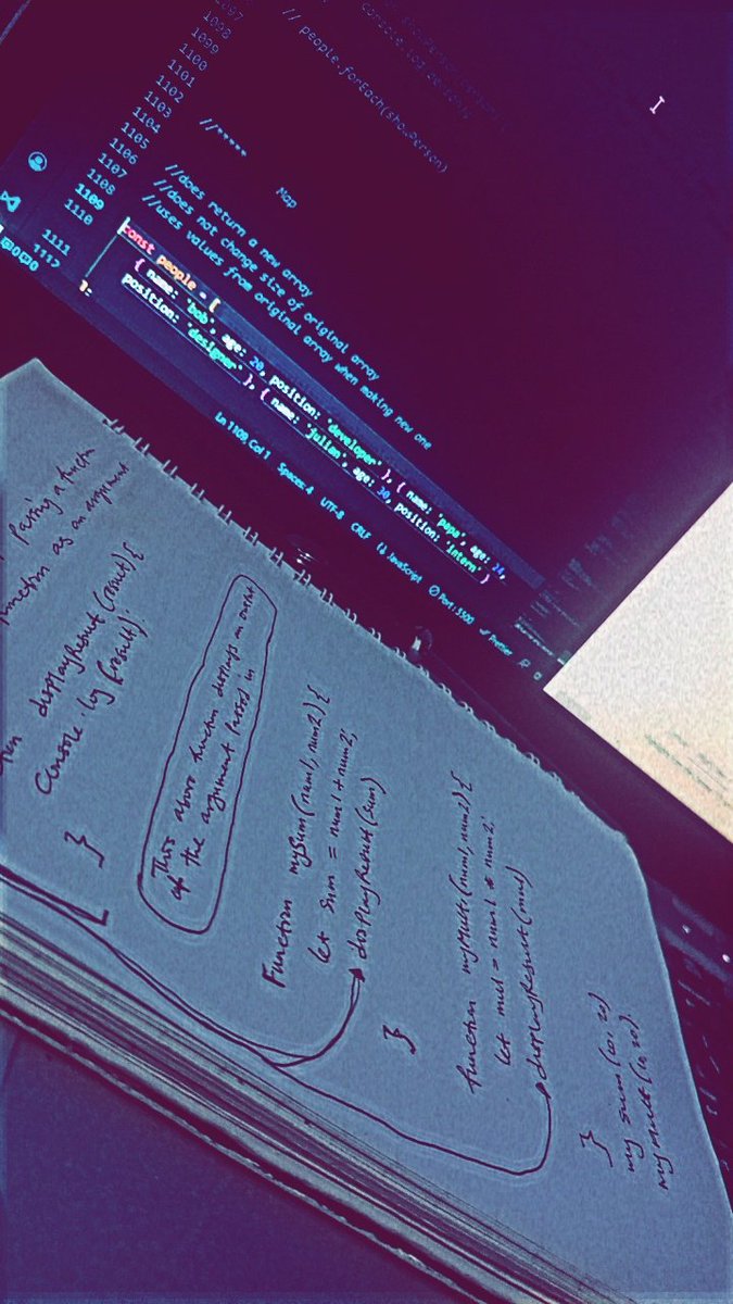Chuks_D_O's tweet image. Am I the only one that enjoys writing down codes on paper before running them on my machine?
#LearningJavascript #Progressively