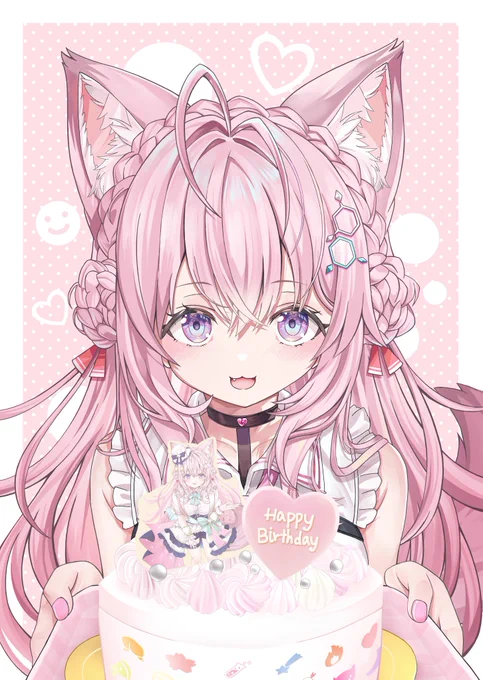 こよちゃん デビュー540日おめでとう～ こよちゃんと出会って、塞ぎがちだった創作活動に改めて向き合うことが出来ました!!! 本当に感謝しています!! これからも沢山FAを描いて、応援していきます!!! #こよ記念日