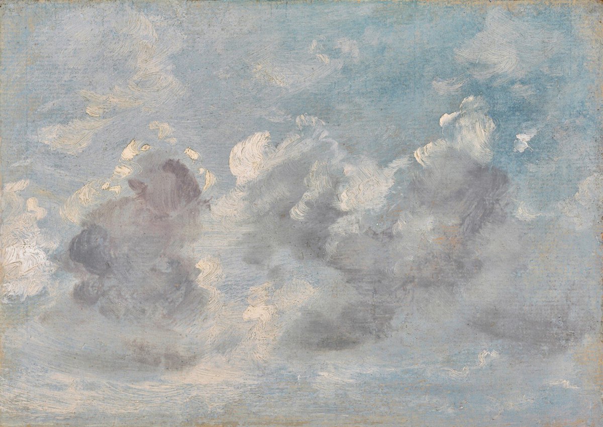 sophrisyne's tweet photo. John Constable’s cloud studies https://t.co/vzd6dvKb9K
