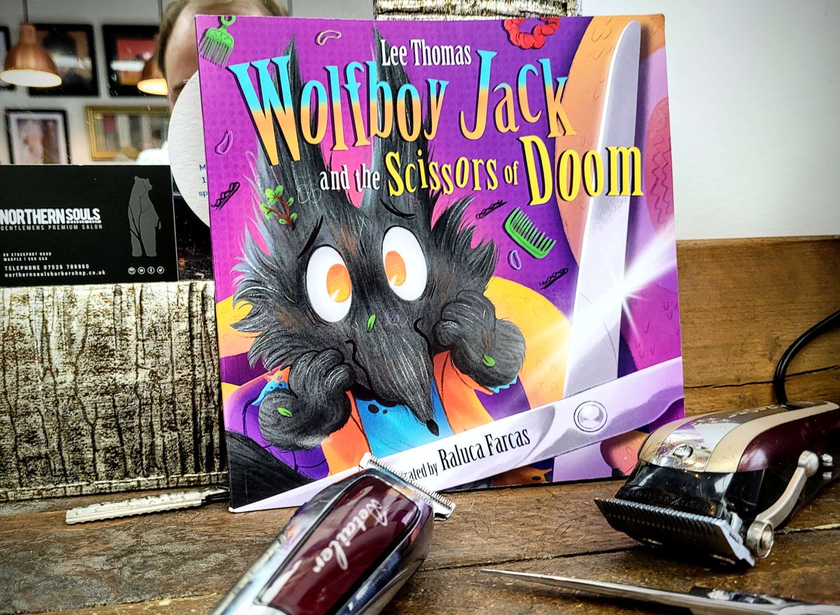 #WolfboyJack and the Scissors of Doom is the story of a brave LITTLE wolf and his BIGGEST fear — a haircut!  ✂️ 🐺

Perfect for little ones who won't sit still in the barber's chair  💈

 📚 Get your copy: uk.bookshop.org/book/978191323…

<a href="/leebthomas1978/">Lee Thomas 📕</a>
@ralucafarcas30