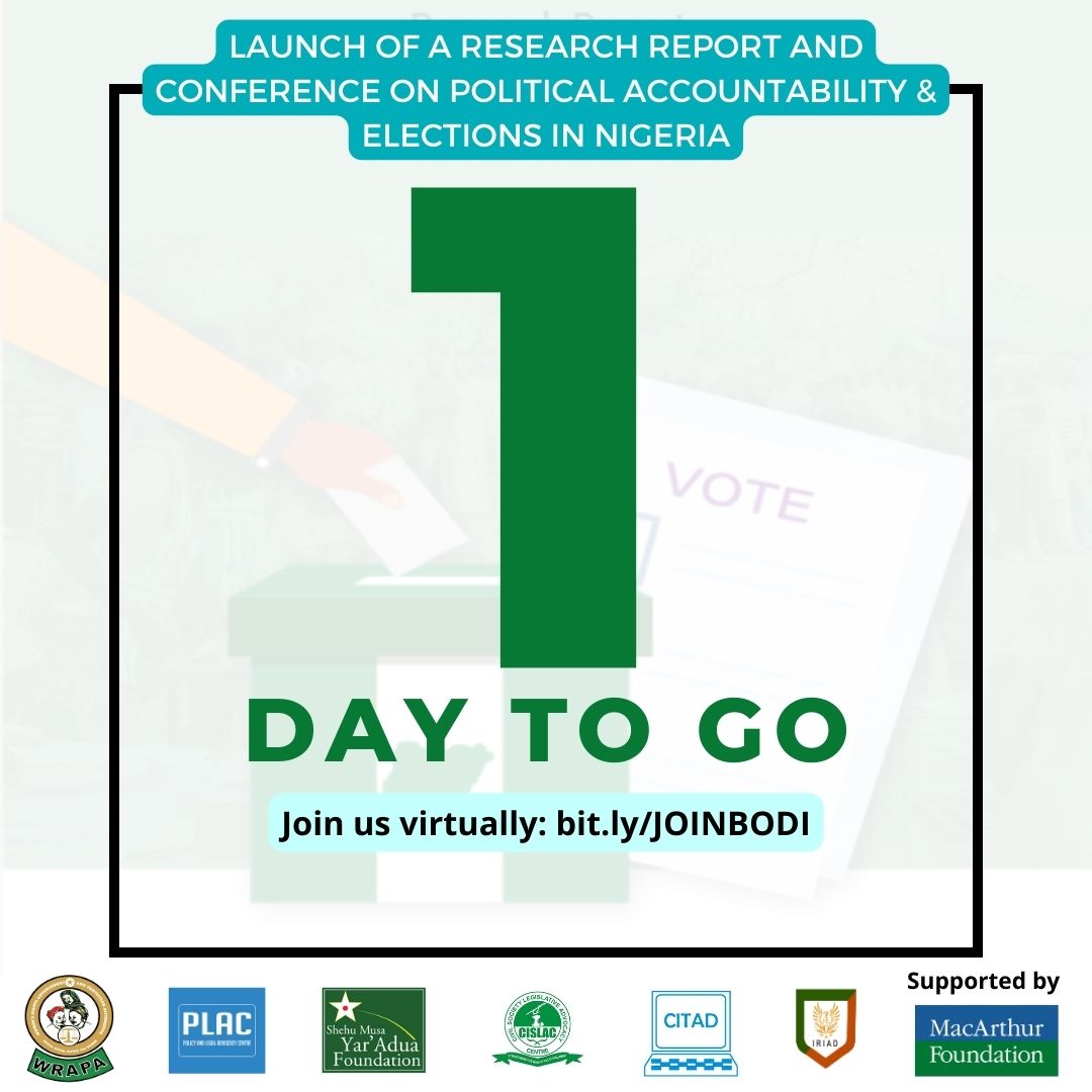 WRAPA Nigeria (@wrapang) on Twitter photo Citizens' VOTES QUALIFY THEM to HOLD Politicians to ACCOUNT!
Join the 'Joinbodi Cohort' of the ON Nigeria 2.0 project led by WRAPA and <a href="/SMYFoundation/">Yar'Adua Foundation</a> to discuss Political Accountability in Nigeria on the 22nd of May, 2023 at 9am.
Click link to register: us06web.zoom.us/meeting/regist… Citizens' VOTES QUALIFY THEM to HOLD Politicians to ACCOUNT!
Join the 'Joinbodi Cohort' of the ON Nigeria 2.0 project led by WRAPA and <a href="/SMYFoundation/">Yar'Adua Foundation</a> to discuss Political Accountability in Nigeria on the 22nd of May, 2023 at 9am.
Click link to register: us06web.zoom.us/meeting/regist…