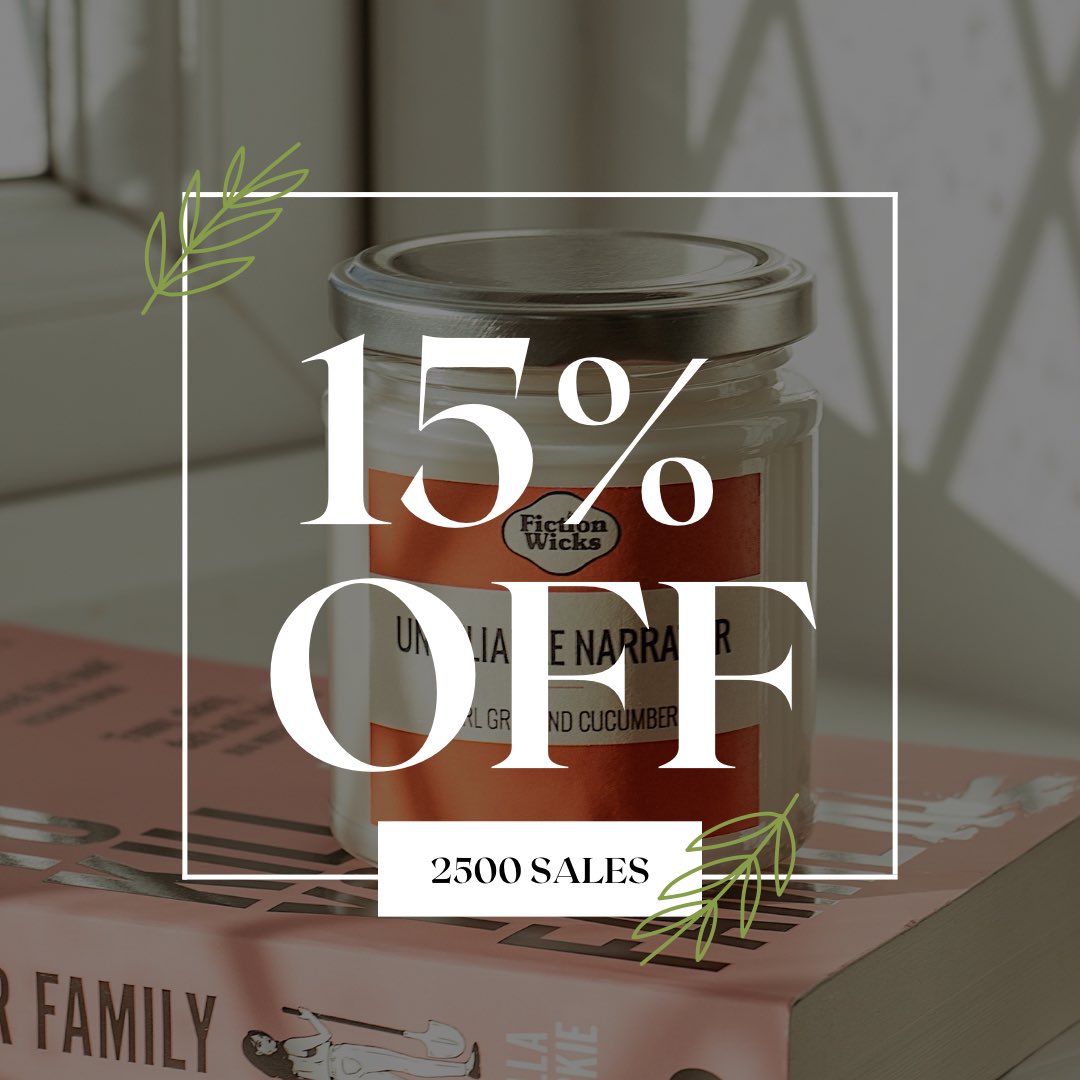 2500 sales!!
To celebrate we are having a 15% off sale on ALL stock this week only

Stock up on your favourites or grab something new whilst you can