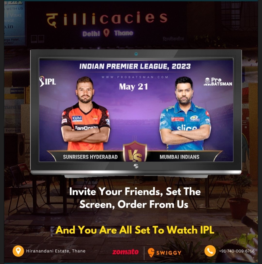 dillicacies's tweet photo. We have so many starter for your IPL time.

Just check the menu aur order your favorite.

Visit us :- https://t.co/81XKmZqc6p

#dillicacies #thane #mumbai #hiranandaniestates #weekend #iplmatch #mumbaiindians #mivssrh  #ipl #srh #may21 #iplmodeison #iplmood #food #servedonplate https://t.co/m1NvttlPqV