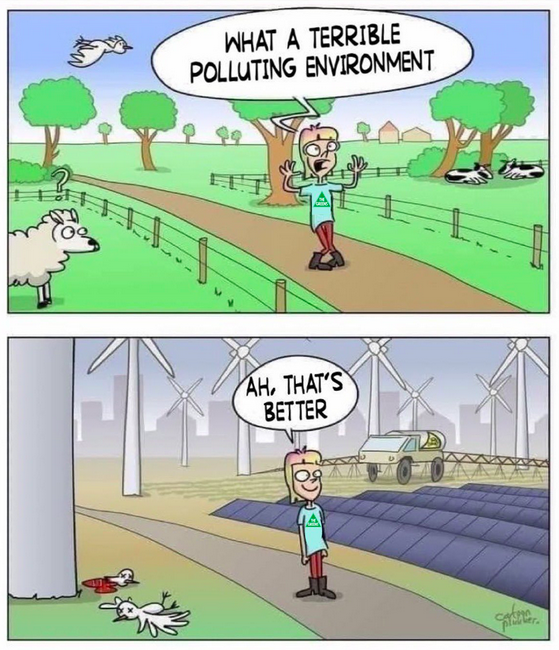 stargrazzer's tweet photo. @antonioguterres B..b..but so called '#Renewables' require HydroCarbons (aka #FossilFuels), so how's that going to pan out 🤔
Plus these Solar&amp;Wind monstrosities require vast swathes of land as they are #EnergyWeak; the S&amp;W are renewable, extraction process is not; hence more mining needs.
Mad! https://t.co/d3CYsOsSMv