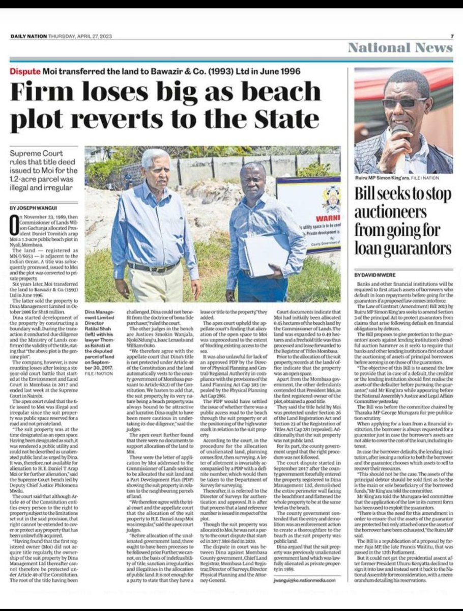 rotichrpk's tweet photo. @OkowaNashon Landmark Ruling on Public land. Kenyans should read this https://t.co/vtEM7lwGSa