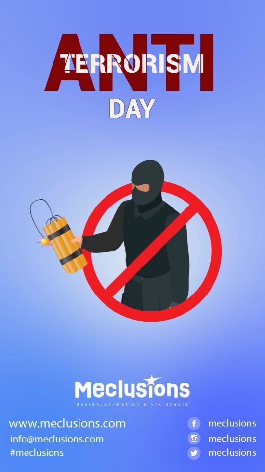 meclusions's tweet photo. Meclusions stands with peace and humanity, This is a animated small post celebrating Anti Terrorism Day. Please stop the bloodshed let's spread brotherhood
#antiterrorismday #terrorism #antiterrorismday2023 #meclusions #2danimation #2danimations #animationstudio #motiondesig… https://t.co/tU3sFy4CDm