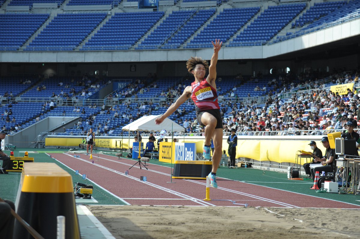 goldengrandprix's tweet photo. 【#セイコーGGP✨#世界体感】

◆男子走幅跳決勝
1位🥇#吉田弘道（神崎陸協）8m26 +1.0
2位🥈#王嘉男（中国）8m22 +1.5
3位🥉#ヘンリー・フレイン（オーストラリア）7m99 +2.7

▼結果・速報▼
https://t.co/3Lr5kOqqAN https://t.co/HThxvuM2Hn