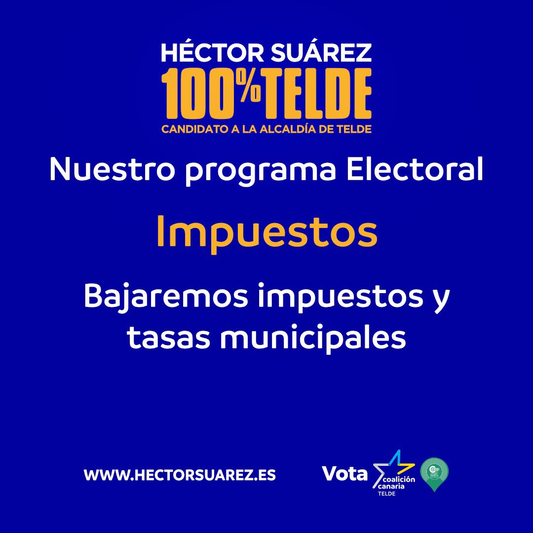 hectorjsuarez's tweet photo. Conoce las propuestas que tenemos para lograr un 100%Telde. Amplía información en: https://t.co/VdlUMpuU1A

#HéctorSuárez100x100Telde  
#HéctorSuárez 
#ActivandoTelde
#Vota100x100Telde
#VotaHéctorSuárez https://t.co/nBkkq2BSPP