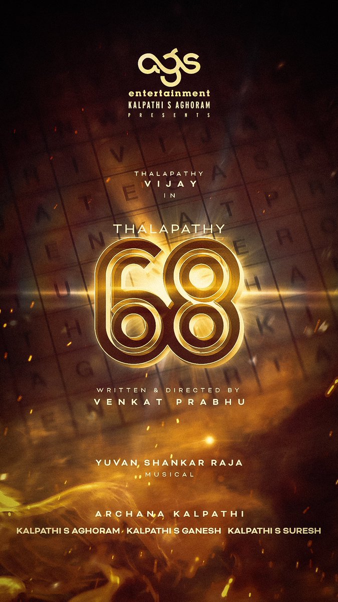 #Thalapathy @actorvijay @vp_offl @thisisysr #Thalpathy68 #Ags25

youtu.be/3E5ry-cSCEA

#KalpathiSAghoram #KalpathiSGanesh #KalpathiSSuresh @archanakalpathi
@Jagadishbliss @aishkalpathi @venkatmanickam5 @onlynikil @RIAZtheboss