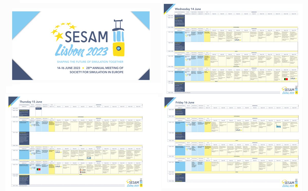 La Anatomía Patológica española estará representada en el 28 Congreso Europeo de Simulación Médica, #SESAM2023 <a href="/SESAMSimulation/">SESAM</a>, Lisboa.
Hablaré de herramientas (<a href="/SimInPath/">SimInPath</a>, <a href="/HolopathVR/">Holopath VR</a>, #FioNA) y metodologías basadas en simulación.
#SegPac #MedEd #ECOE #RealidadVirtual #SBME