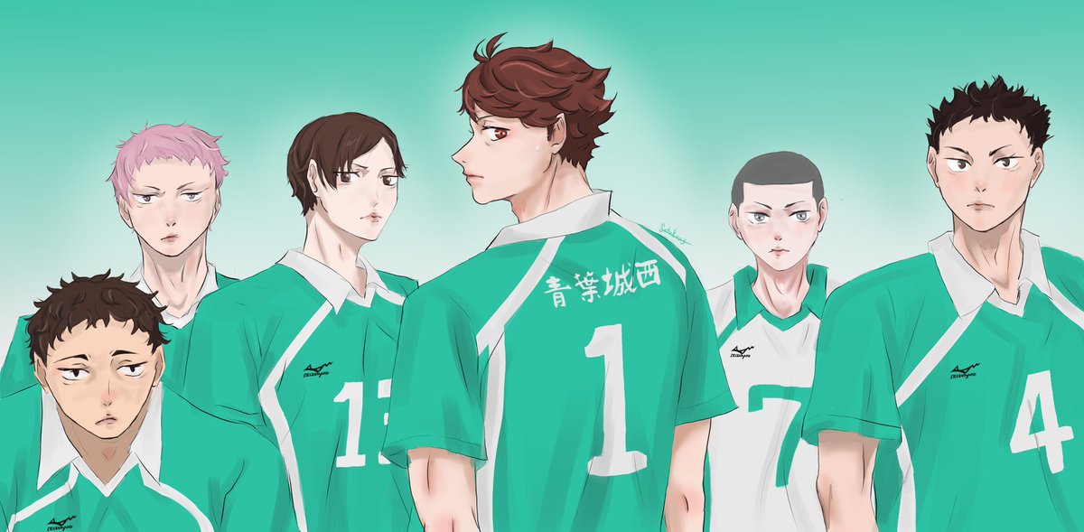 Satukans_'s tweet photo. #AobaJohsai #oikawatooru #iwaizumihajime #AkiraKunimi #IsseiMatsukawa #ShinjiWatari #TakahiroHanamaki #Haikyuu https://t.co/po5RrnzVGZ
