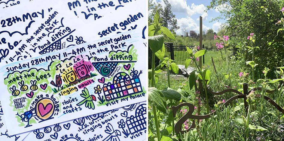 CrystalPalacePK's tweet photo. Next Sunday 28th May we are going to let you in on a secret. @CPParkTrust is delighted to invite you to their ‘Secret Spring’ in the Secret Garden #crystalpalacepark  with a whole range of family activities from 11-4pm. https://t.co/StHttPXVF2 https://t.co/aXXBTcVFJa