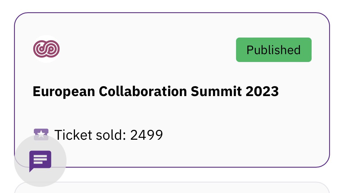 European Collaboration Summit (@collabsummit) on Twitter photo One more. Who is the lucky one? :) #NotYetSoldOut One more. Who is the lucky one? :) #NotYetSoldOut