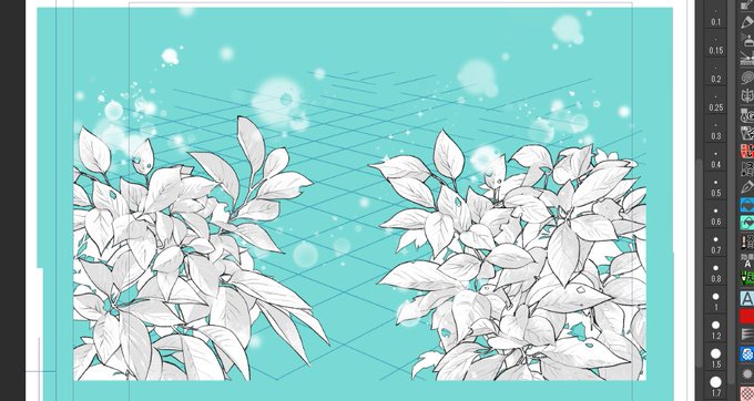 画像素材2パターンを調整していい感じになったんじゃな～い? ちゃんと線画(ベクター)影(グレー)白(下地)でレイヤー分けしといたわよ  昼間は暑いから家で筋トレしたけど、もういい加減気温下がってきただろうから散歩ー!
