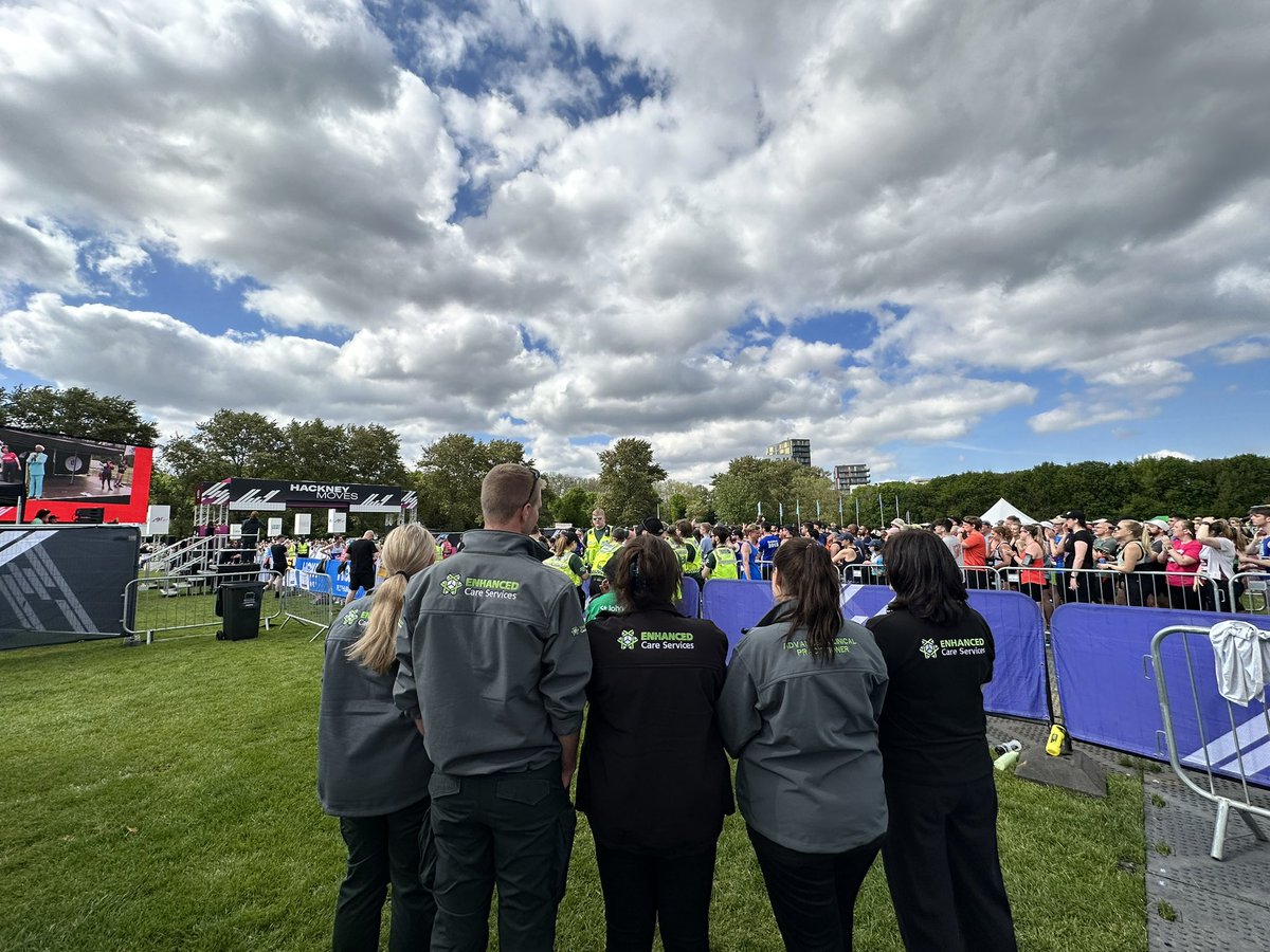 Event season back in full swing! Great to be at Hackney Half providing support with the fantastic @enhanced_c_s  & @stjohnambulance teams! #TeamECS