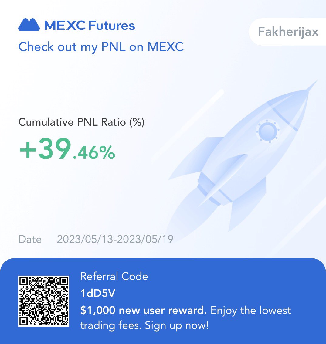 Started 5th May’23

Total investment: $100 on 5th May
Added again :$177 on 14th May
Total investment:$277

Now balance: $417.85

Profit: $140

Folks please stop wasting money in other groups &amp; getting liquidated again &amp; again, just follow one &amp; only Crypto King <a href="/Shahzaibali810/">Shahzaib Ali</a> 🫡