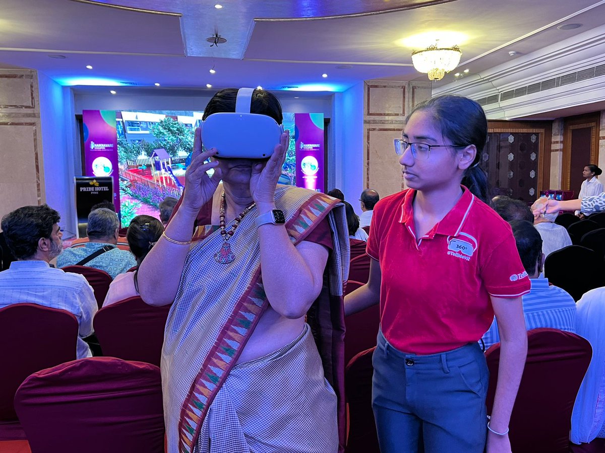 tellme_360's tweet photo. #TellMeVR takes center stage, immersing senior citizens in a whole new world of real estate exploration. The 3D virtual reality (VR) devices breathe life into the property, offering an immersive experience that redefines real estate exploration.
#VR #realestate #OculusQuest2 #latesttechnology #FutureOfWork #property #hospitalityindustry #virtualreality #pune #Trending #TrendingNow
#meta @Naiknavare2013 @vsrinivasarao18 @ramakiyer @palas_pune