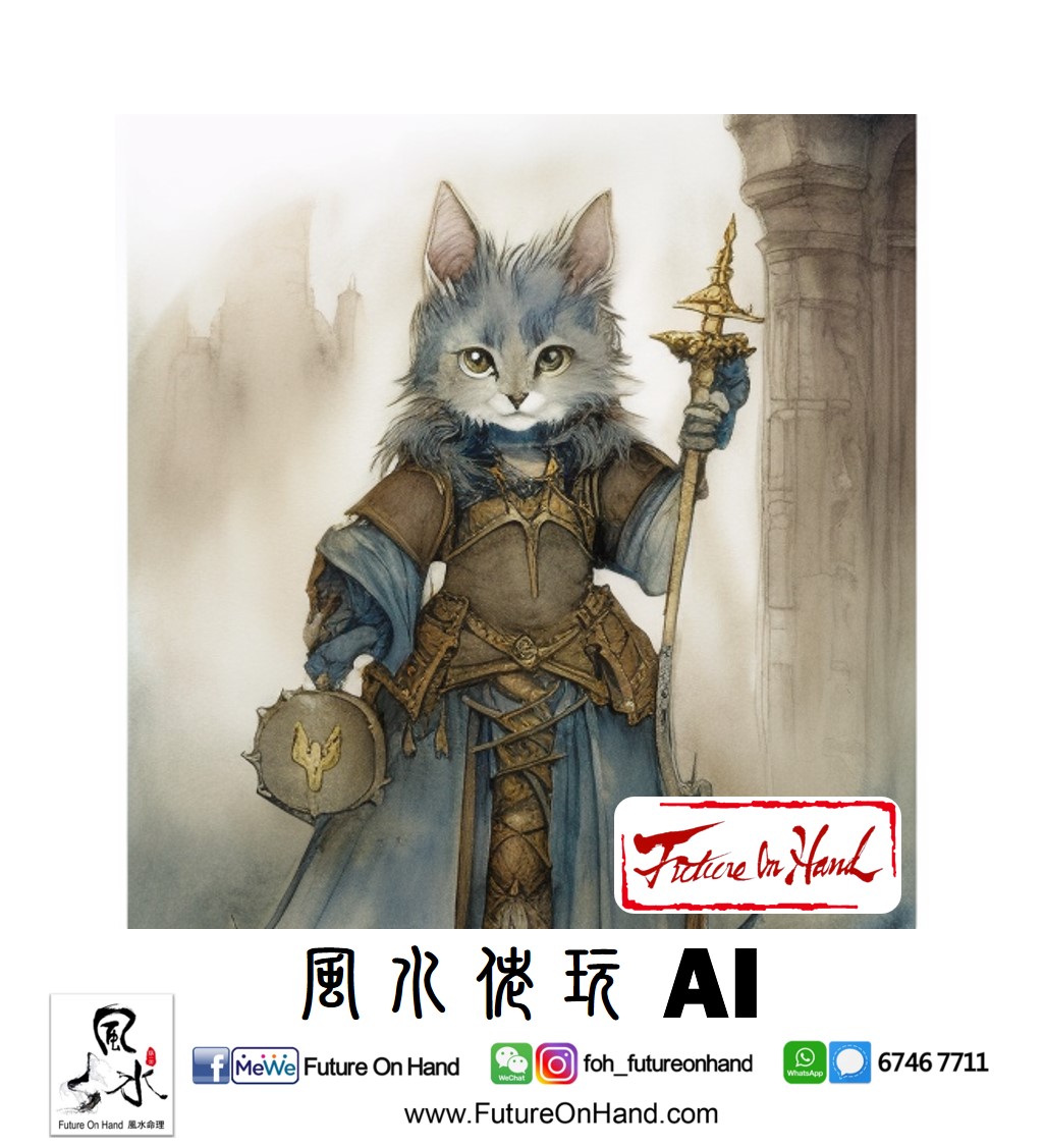 FutureOnHand's tweet photo. [ ＡＩ 畫公仔 ] 今次畫: 貓喵戰士

#Cat #貓喵戰士 #StableDiffusion #PlaygroundAI #風水佬玩AI #風水命理 #風水布局 #算命 #算流年 #流年批命 #擇日 #擇時辰 #名字擇吉 #改名 #玄學課程 #風水課程 #擇日課程 #電話號碼擇吉 #揀號碼 #揀冧巴 #奇門 #FOH #FutureOnHand https://t.co/bvkGoAYLHp