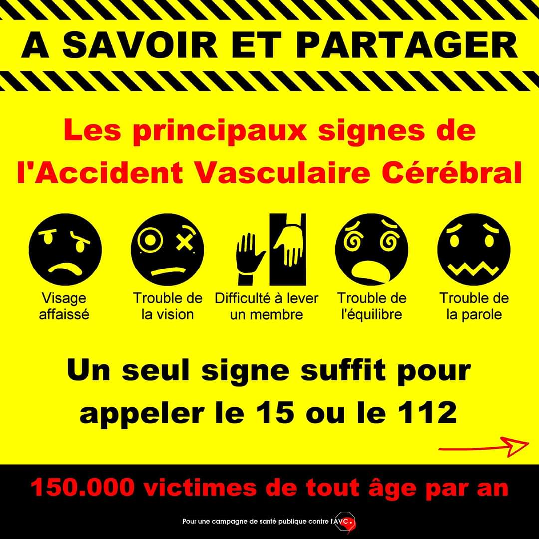 PourCampagneAVC's tweet photo. Tout le monde connait au moins une #victime d'#AVC 🧠⚡️
Mais tout le monde ne connait pas les #signes 🤷
Soyez prêt ! #Apprenez, #Partagez, #sauvez
Et #Signez la #PétitionAVC ⬇️
https://t.co/PndmuraKsS https://t.co/36QsCAb3SW