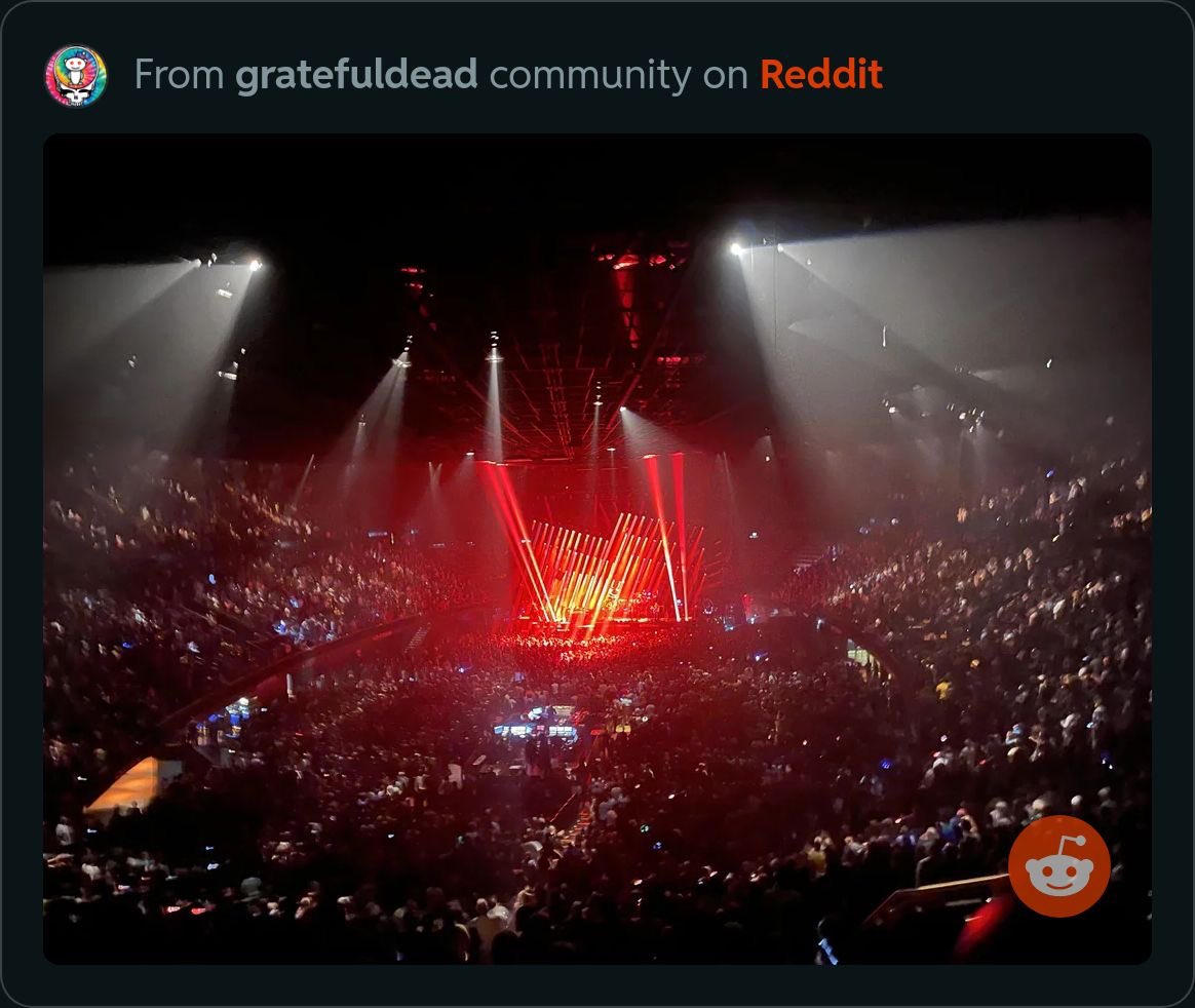 GratefulDeadHub's tweet photo. #Membersubmitted #GratefulDeadSub @Reddit Here are a few shots of last nights @deadandcompany show at the #Forum https://t.co/A8jGYSwLvi