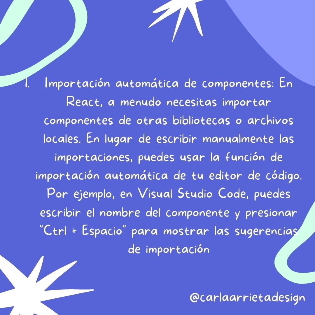 carlaadesign's tweet photo. ¡Optimiza tu flujo de trabajo en react con estos atajos de teclado! ⌨️✨

¡Ahorra tiempo y aumenta tu productividad con estos trucos de atajos de teclado en React! 💪✨

#React #AtajosDeTeclado #AceleraTuProgramación #OptimizaTuFlujoDeTrabajo https://t.co/0b1ZmqIS5u