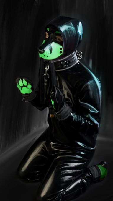 2 pic. Haven't thanked @PupPsycho for this awsome full drawn image of me ??
(And he also made a green