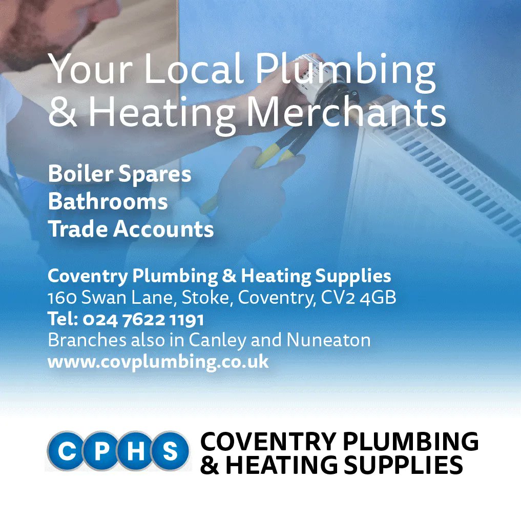 Are you in need of plumbing or heating supplies? Then call down to see @CovPlumbing, your local plumbing and heating merchants in Stoke, Canley or Nuneaton. Read more about them here: buff.ly/40e7O3z  #covhour #newbathroom #plumbingsupplies #boilerspares #heatingsupplies