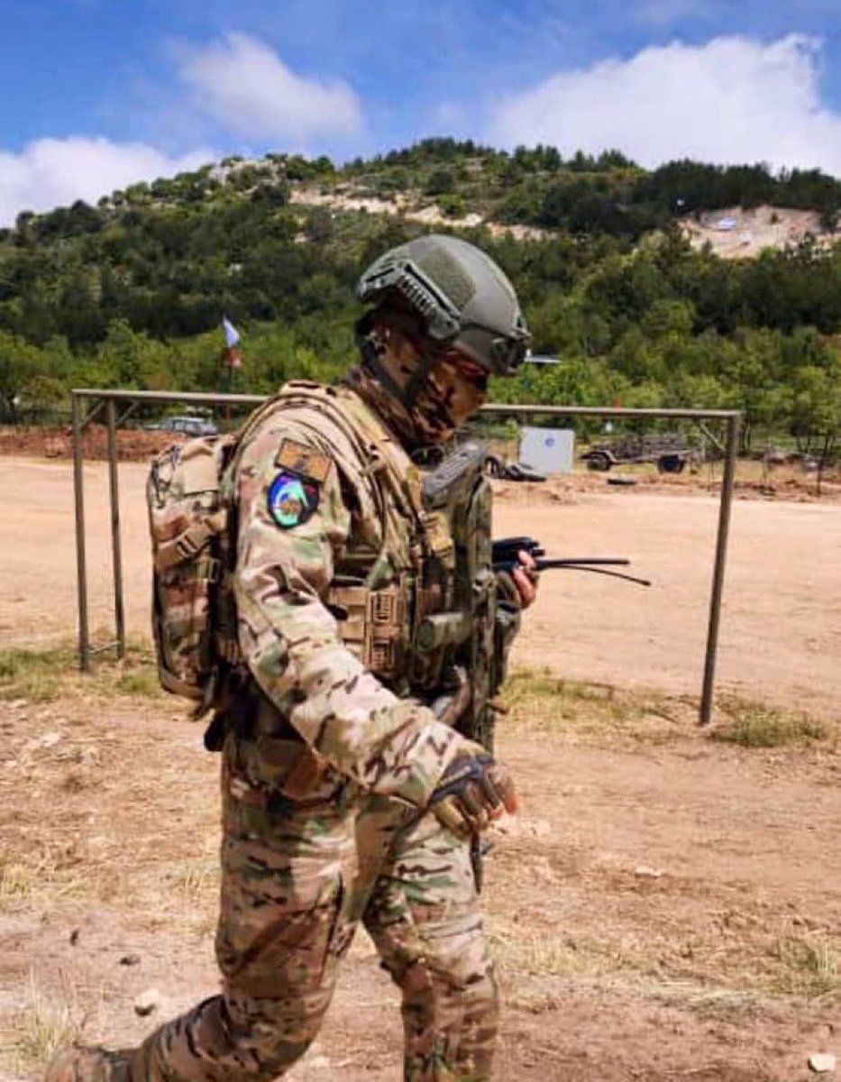 HadiNasrallah's tweet photo. From Hezbollah’s anti-Israel military drill in South Lebanon today. The group showcased advanced technology and remarkable battalion capabilities. https://t.co/Oqw1ZMaMg5