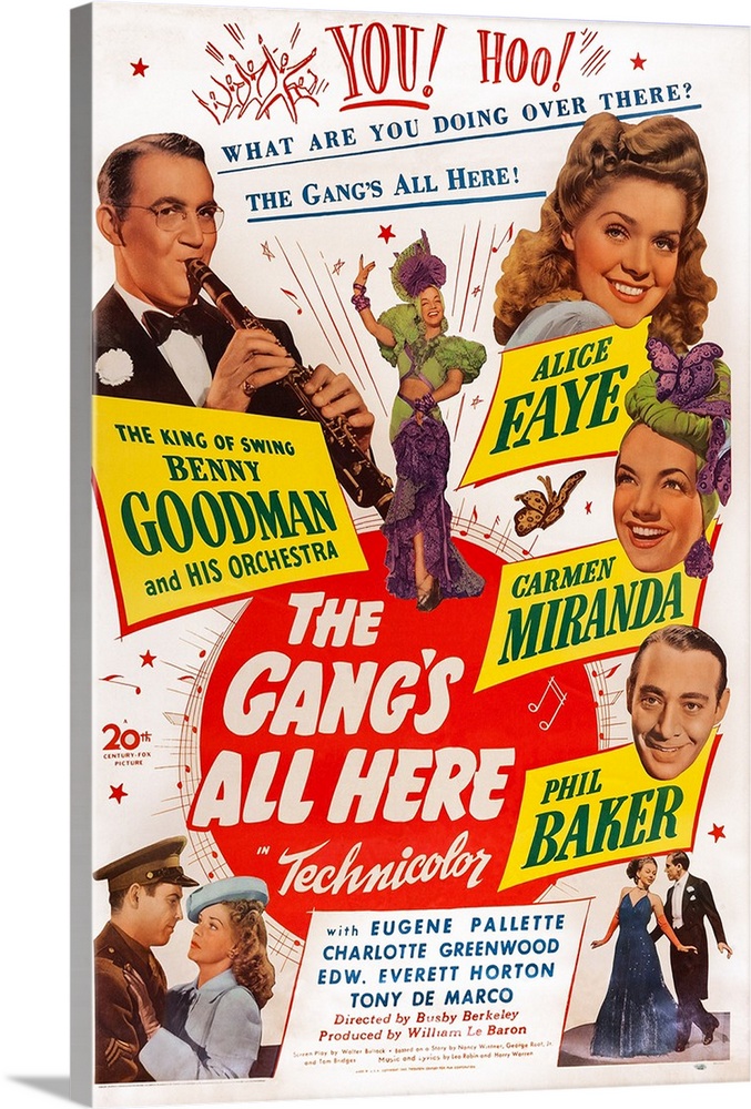 TCMComingUp's tweet photo. #ComingUpOnTCM

THE GANG'S ALL HERE (1943) #AliceFaye #CarmenMiranda #PhilBaker
Dir.: #BusbyBerkeley 6:30 PM PT

A soldier falls for a chorus girl and then experiences trouble when he is posted to the Pacific.

1h 43m | Musical | TV-G

#TCM #TCMParty #HarryWarren #LeoRobin https://t.co/sjYJLK4TIj