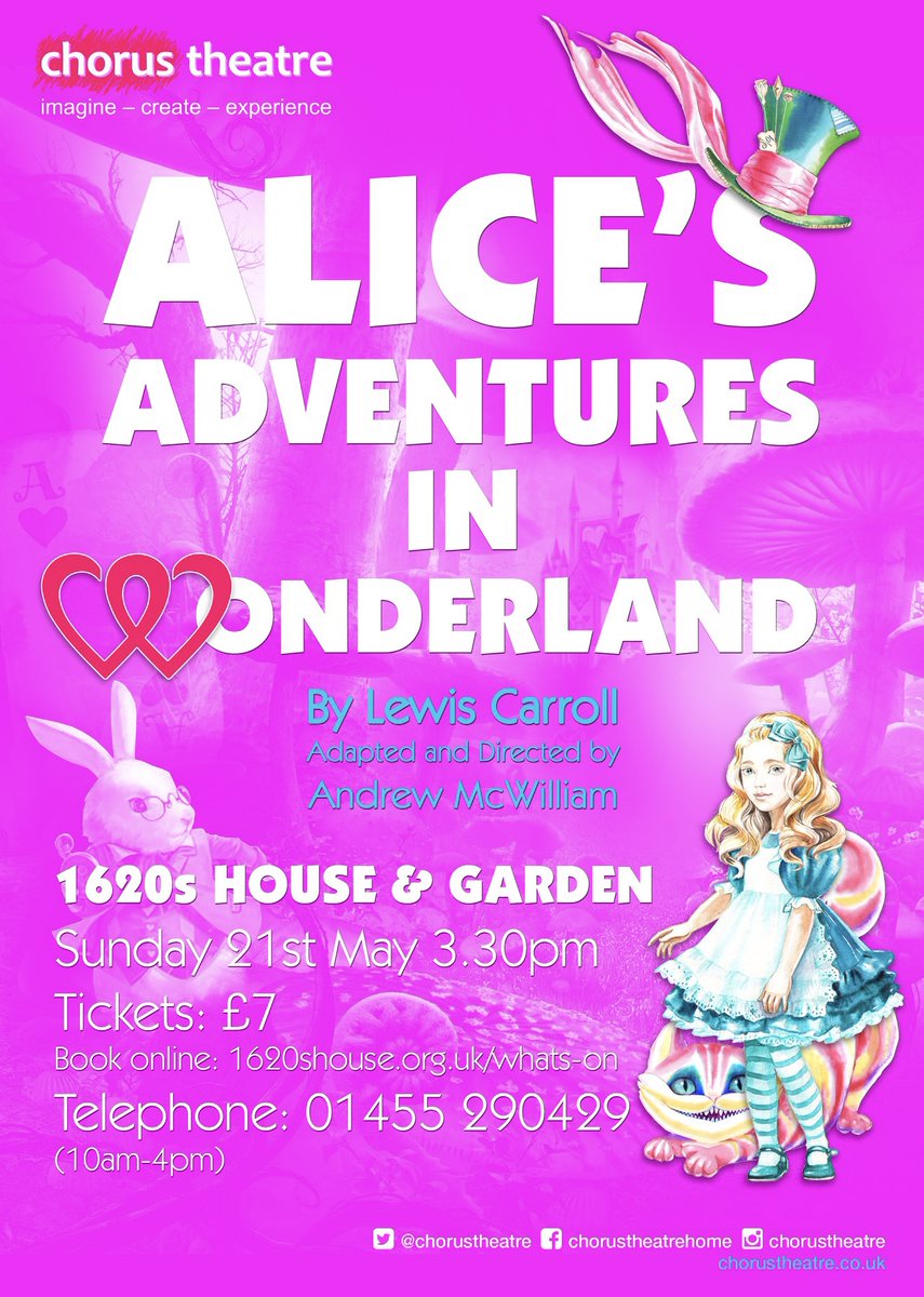 CHORUSTHEATRE's tweet photo. A lovely day for open-air theatre at @1620sHouse  

Alice and company will be visiting later today!

#wonderland #theatre #tea https://t.co/CGDOpOFCXi