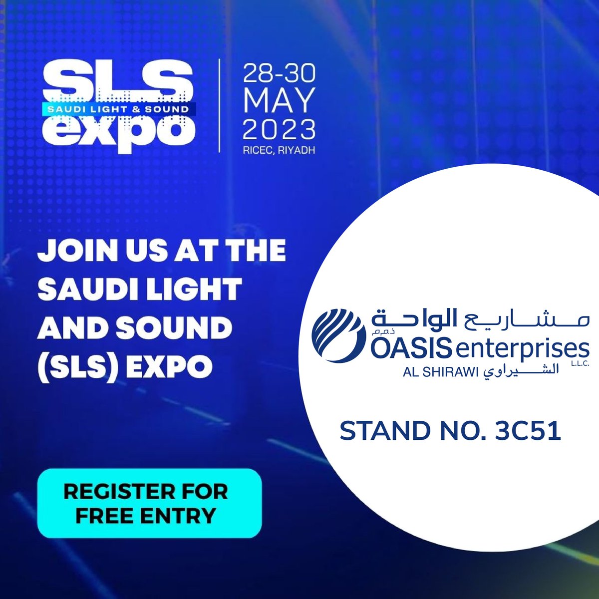 OasisMena's tweet image. Join Oasis Enterprises at the @SLSEXPO from 28-30 May 2023 as we showcase the latest #innovation in the lighting industry.

Register here 👉 bit.ly/3oe7Paf

#oasisenterprises #systemsintegrators #SLSExpo #events #prolight #av #light #sound #saudiarabia #lightingconsoles