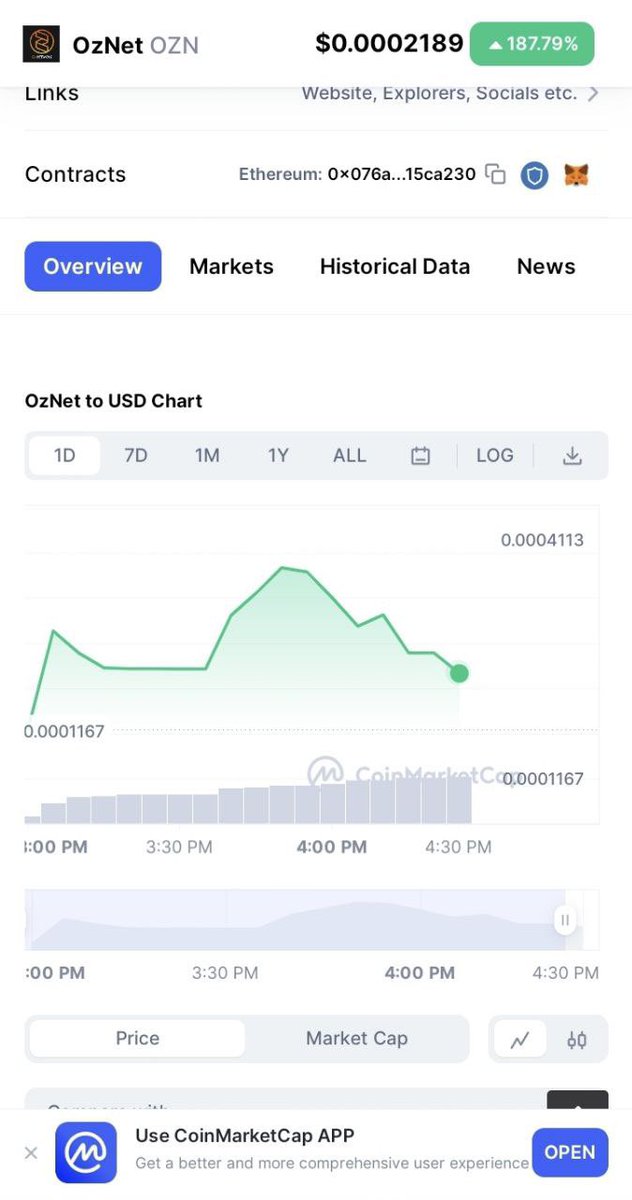 ozneterc20's tweet photo. ozn has been successfully registered and tracked in cmc

https://t.co/g3EWEj3Npm https://t.co/XtyrBmAWby