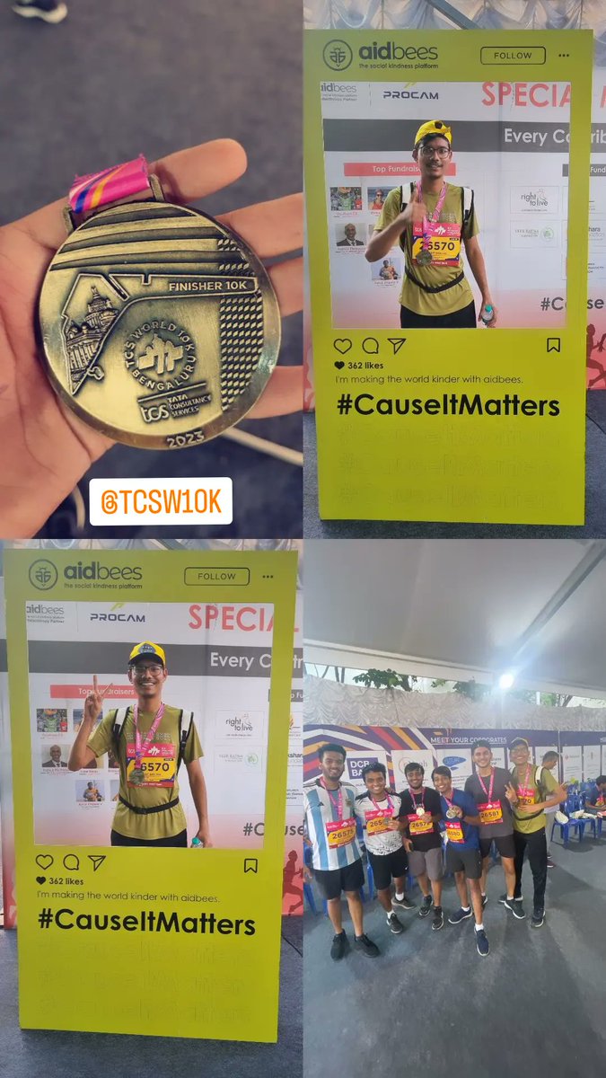 New achievement unlocked: Can run 10km in 68 mins. Good for first time right?
#TCS10K #TCSW10K #TCSWorld10k