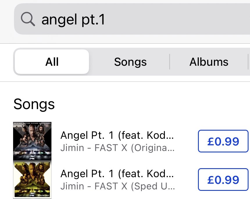 Angel Pt.1 (Sped Up) version is now easier to find on iTunes - just manually search ‘Angel Pt.1’ and buy both versions ❤️‍🔥