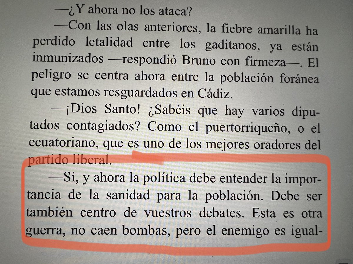 Fragmento de una novela ambientada a principios del siglo XIX y así seguimos en el XXI