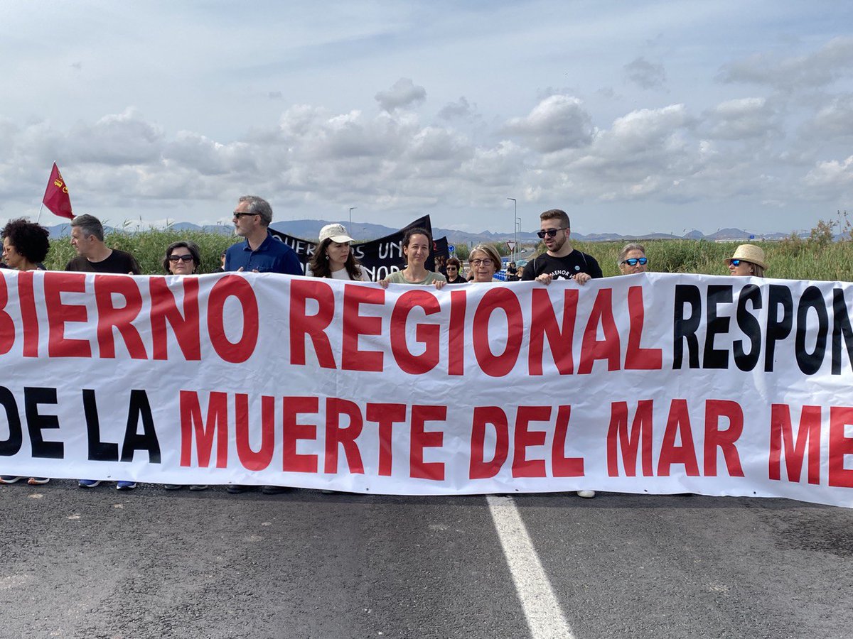 VerdesEquo_RM's tweet photo. Tenemos claro dónde tenemos que estar, igual que todos los días, apoyando al #MarMenor. Sin Mar menor, no hay Región #SOSMarMenor #CoaliciónVerde @MasRegion_es @EQUORM #YoConHelena @hvidalbrazales https://t.co/zhKqgDlI0Z