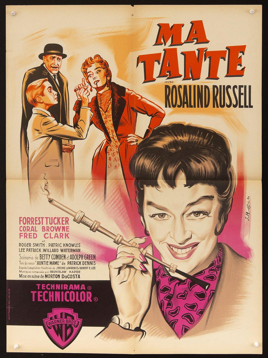 TCMComingUp's tweet photo. #ComingUpOnTCM

AUNTIE MAME (1958) #RosalindRussell #ForrestTucker #CoralBrowne
Dir.: #MervynLeRoy 12:15 AM PT

An eccentric heiress raises her nephew to be a free spirit.

2h 23m | Comedy | TV-G

#TCM #TCMParty #PatrickDennis https://t.co/8za56lpkEo