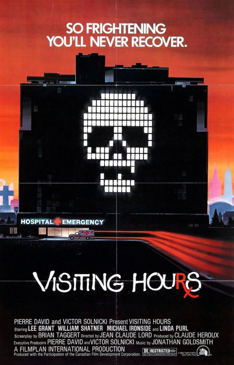Released May 21, 1982(Canada).
#VisitingHours
#MichaelIronside
#horror #thriller #slasher
