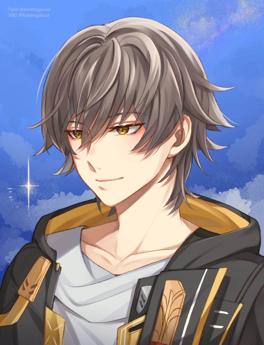 Kamegasus's tweet photo. #HonkaiStarRail #Caelus #Trailblazer✨ https://t.co/vnj3nAc4GR