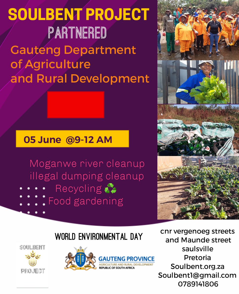 SoulbentProject's tweet photo. #soulbentproject Partnership @OfficialGDARD @Lesufi @CityTshwane @dailymaverick @dailymaverick @dailysunsa @DWS_RSA @environmentza @MbaliHlopheSA @RekordNewspaper @TheCitizen_News @TimesLIVE @tshwane_mayor @UNEP https://t.co/fybFP3nyIm