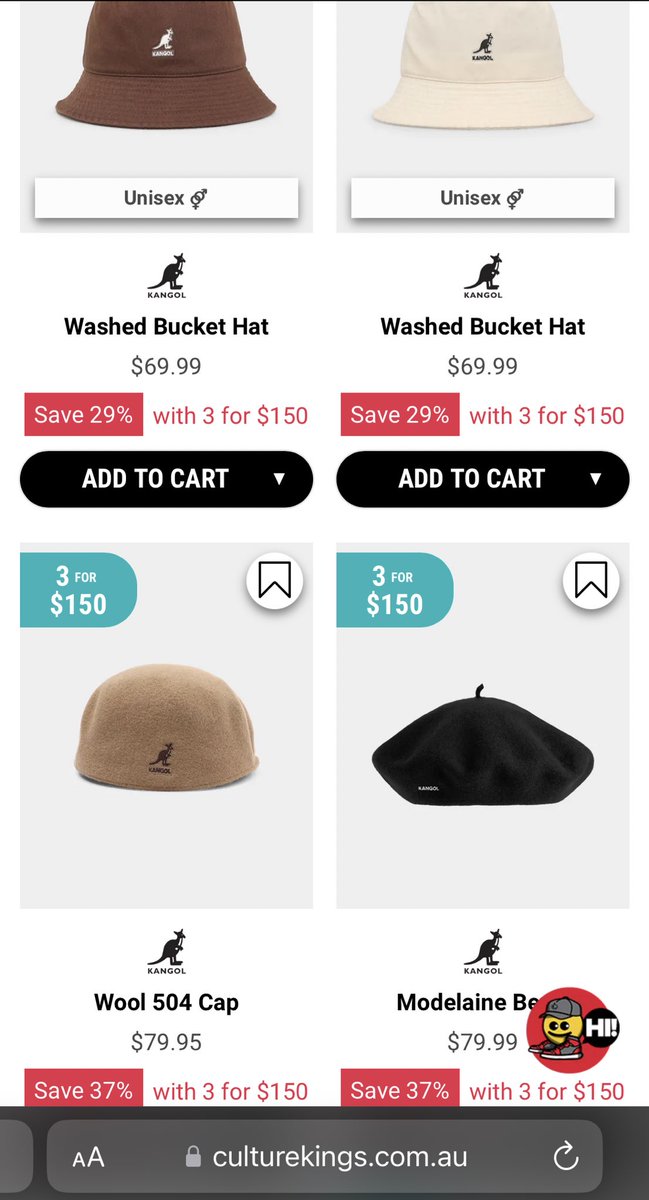พรีออสเตรเลีย 🇦🇺
หมวก Kangol ลดราคานะคะ
ดูได้ที่ culturekings.com.au/collections/ka…

ราคาคูณเรท 35 รวมค่าหิ้วค่ะ

สั่งสินค้าที่ไลน์ <a href="/SlowerThanEver/">anonymous</a>