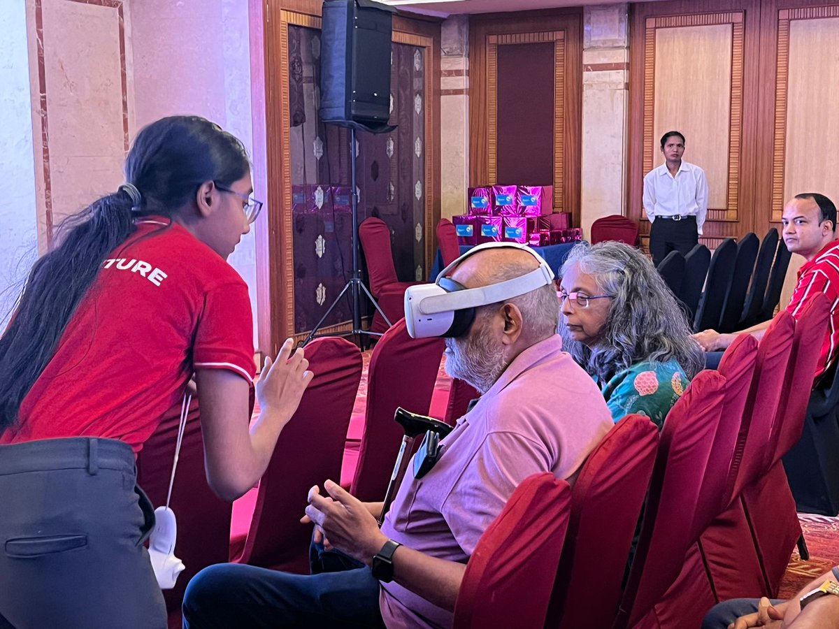 tellme_360's tweet photo. The Senior citizens at the Kutumb Seminar by Naiknavare Developers are diving into immersive real estate experiences! Using TellmeVR headsets, Exploring complete properties like never before. Kudos to #Naiknavare for embracing innovation and inclusivity jointly with #TellMeVR !
#KutumbSeminar #NaiknavareDevelopers #ImmersiveRealEstate #VR #meta #realestate #OculusQuest2 #latesttechnology #FutureOfWork #property #hospitalityindustry #virtualreality #puneevents #megaevent #punecity #seniorcitizen #Shivajinagar
@Naiknavare2013
@vsrinivasarao18 @ramakiyer @palas_pune