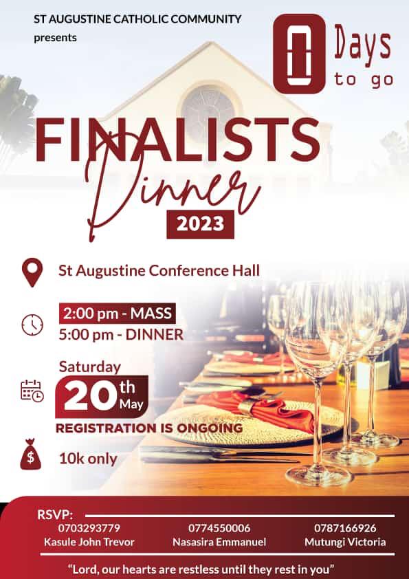 Life hold suprises. I was humbled to MCEE the first biggest event of my life yesterday at St Augustine's Finalist Dinner Makerere. It was such a pleasure🌻