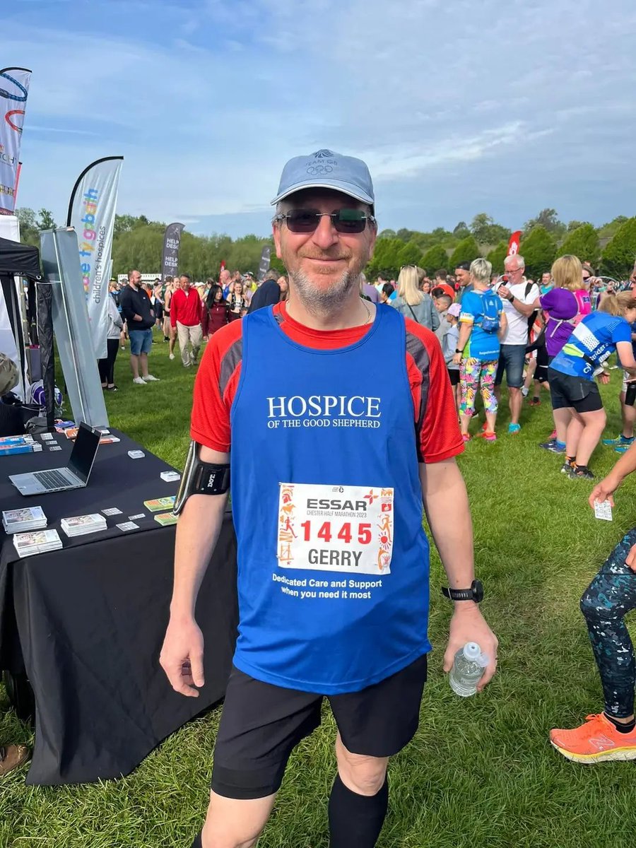 HospiceGS's tweet photo. GOOD LUCK to everyone taking part in the @EssarUK Chester Half Marathon today, especially those running in support of the Hospice. #thankyou for your support! 👍

#chesterhalfmarathon2023 #chesterhalarathon #essarchesterhalfmarathon2023 #essarchesterhalfmarathon https://t.co/pU7VjVrDWN