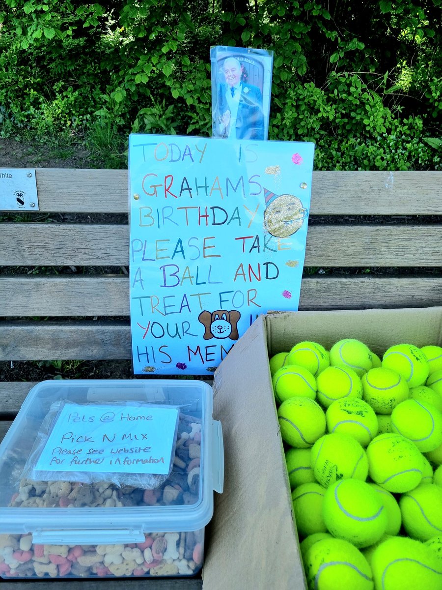 misroc77's tweet photo. The sweetest tribute ♡ 
#Cardiff  #HeathPark #GrahamsBirthday #DogsOnTwitter #DogLover https://t.co/gtto9ODdn7