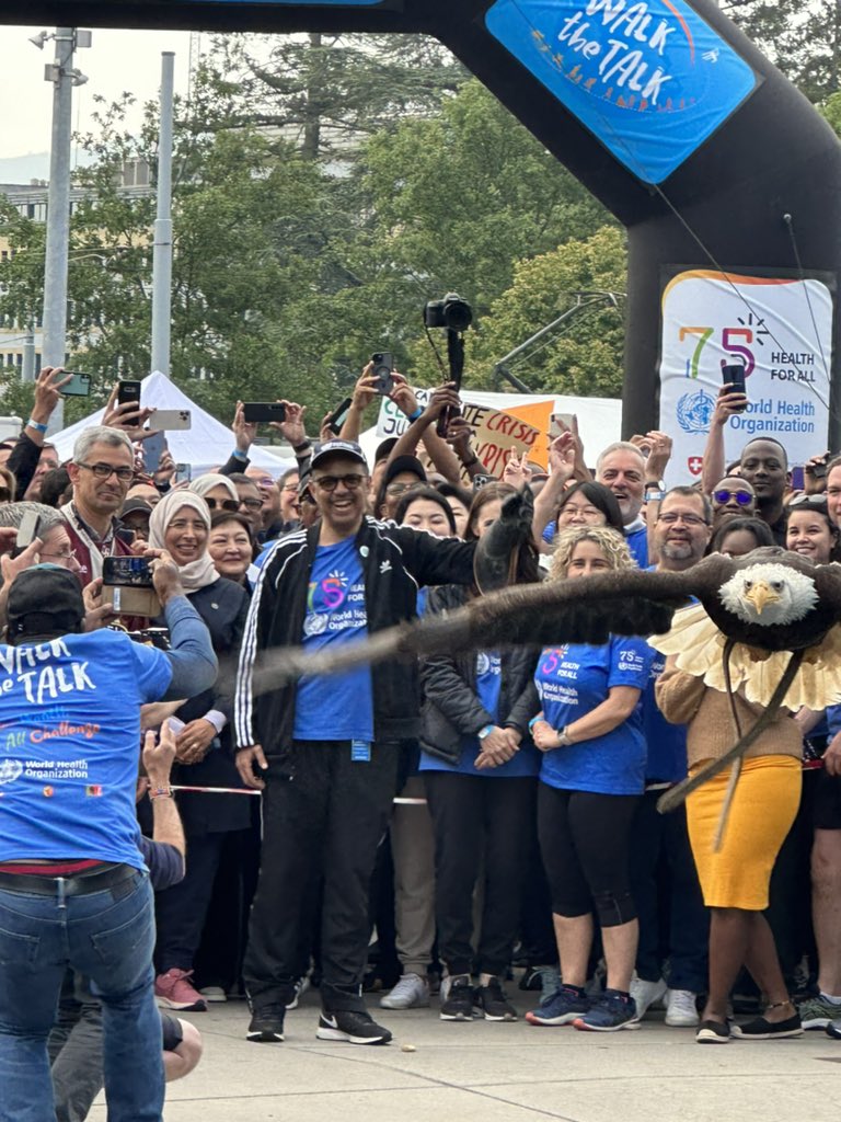RoopaDhatt's tweet photo. #WalktheTalk a great way to connect with #globalhealth advocates & colleagues from around the world! Some of my action shots as I advocate for #genderequity @womeninGH for women in #hanhealth! @HVaughanJones @shabnumsarfraz #WHA76 https://t.co/NoqnCPIO0Z