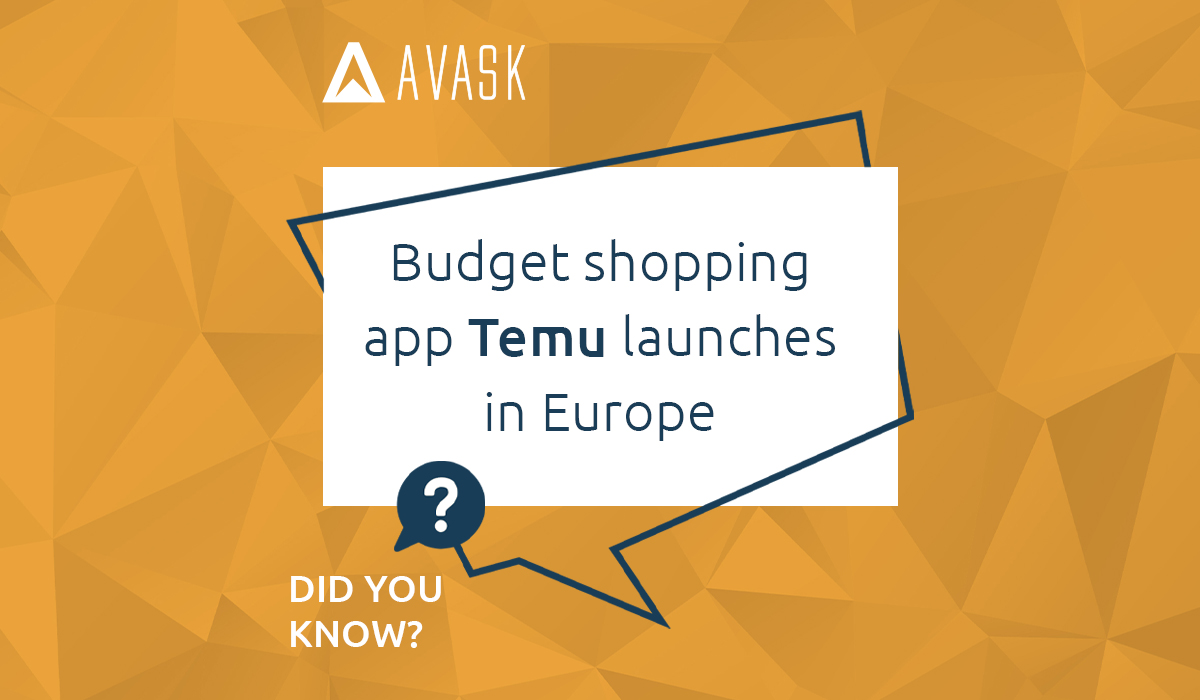 avaskgroup's tweet photo. 📣 Last month, the fast-growing Chinese-owned budget shopping app #Temu began selling in the UK.
💬 According to business experts, Temu is well-positioned to become a major player in the UK market due to its attractive features.
#AVASK #Ecommerce #EcommerceNews https://t.co/NeriSPjwn0