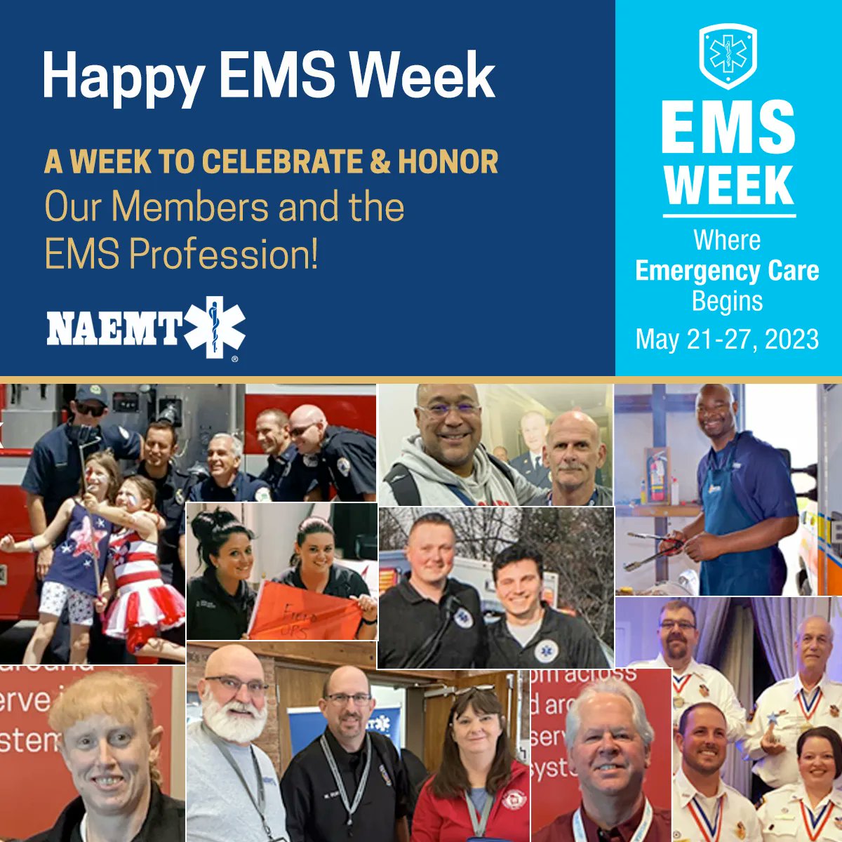 EMS Week is a time to recognize our nation’s paramedics and EMTs for their steadfast response to the needs of their patients and communities. The environment in which you work every day showcases your resilience, dedication and readiness. Thank you and Happy #EMSweek!
